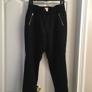 J Crew Factory Black Sydney Pull On Jogger Pants